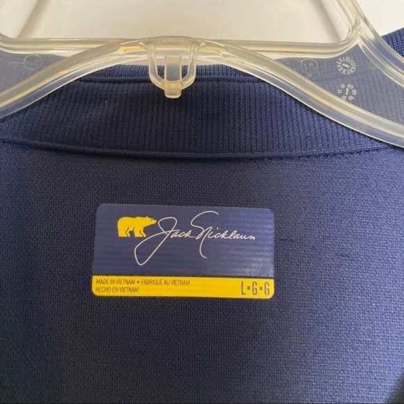 Jack Nicklaus Blue Golf Polo Shirt Short Sleeve Large - Picture 3 of 7